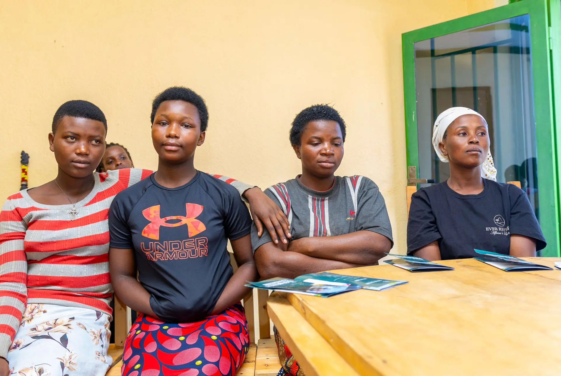 Young women attending a skills workshop