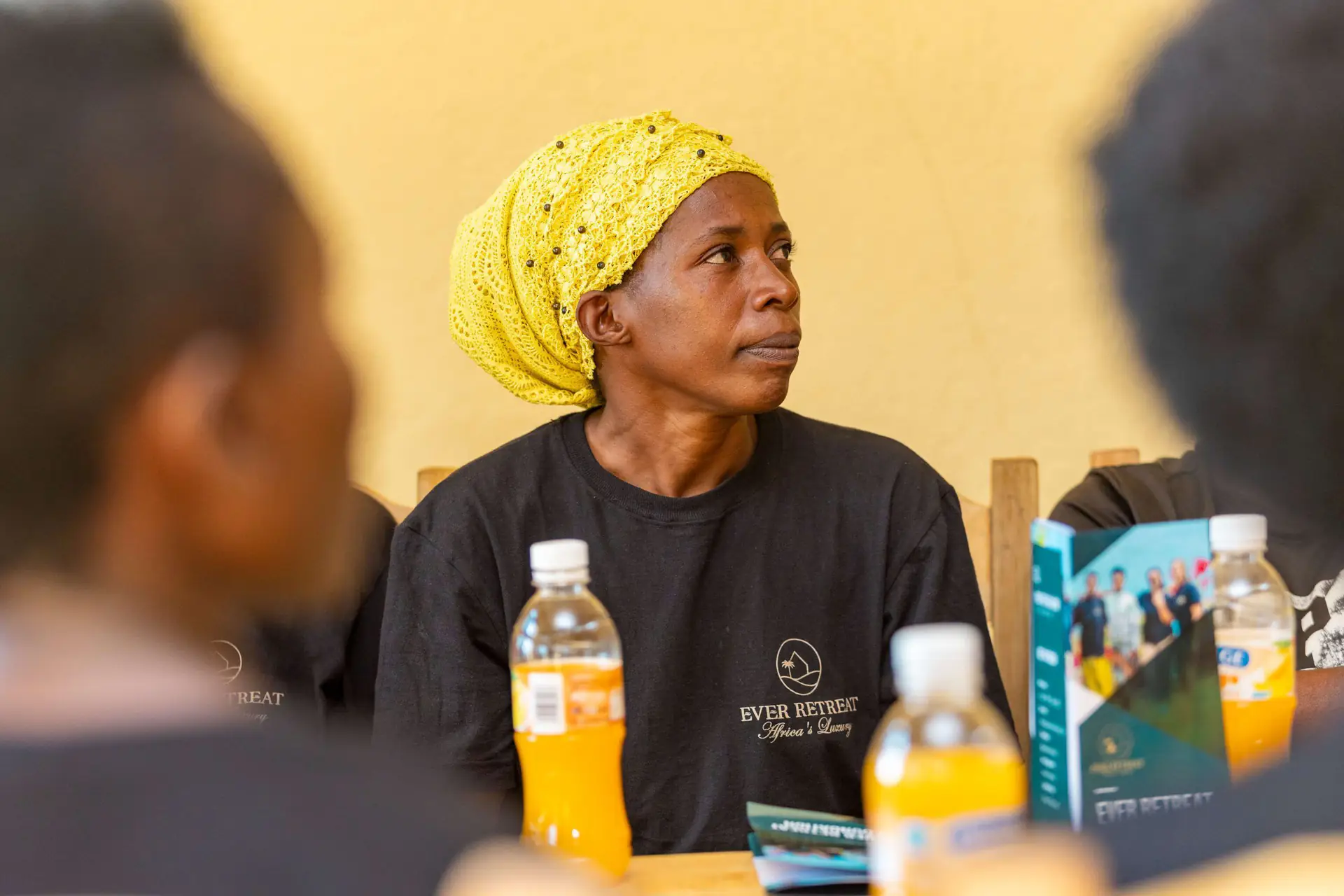 A program participant during a training session